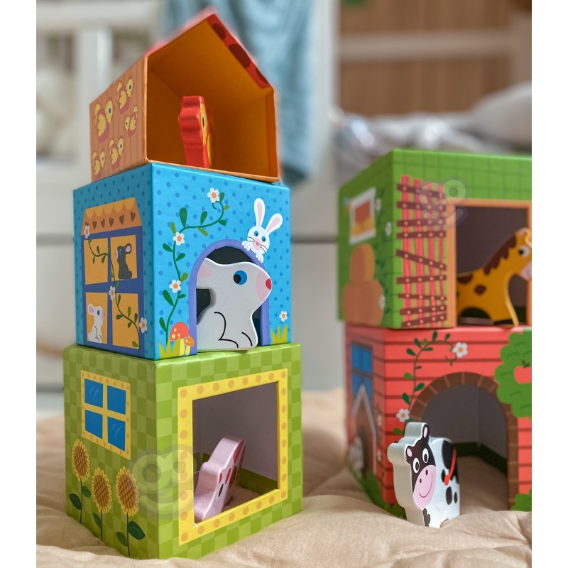 Farm in Boxes Cube Puzzle