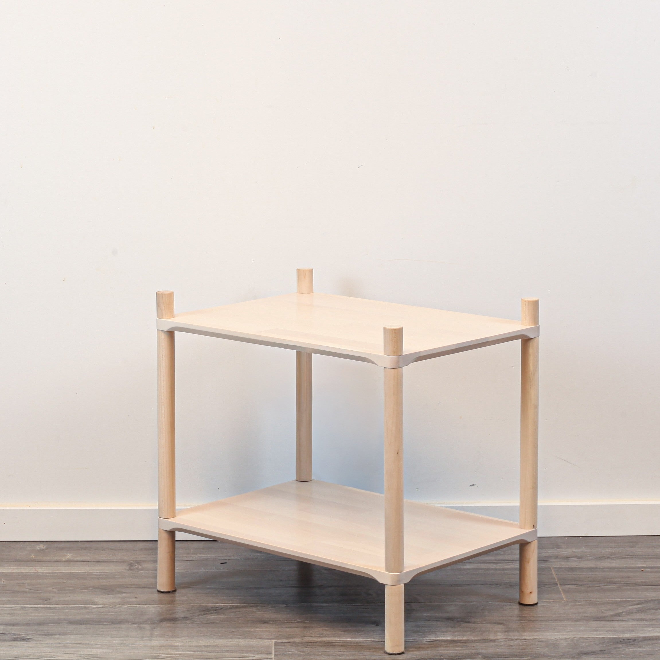 Montessori-Inspired Wooden Shelving Unit Small, 2 Shelves