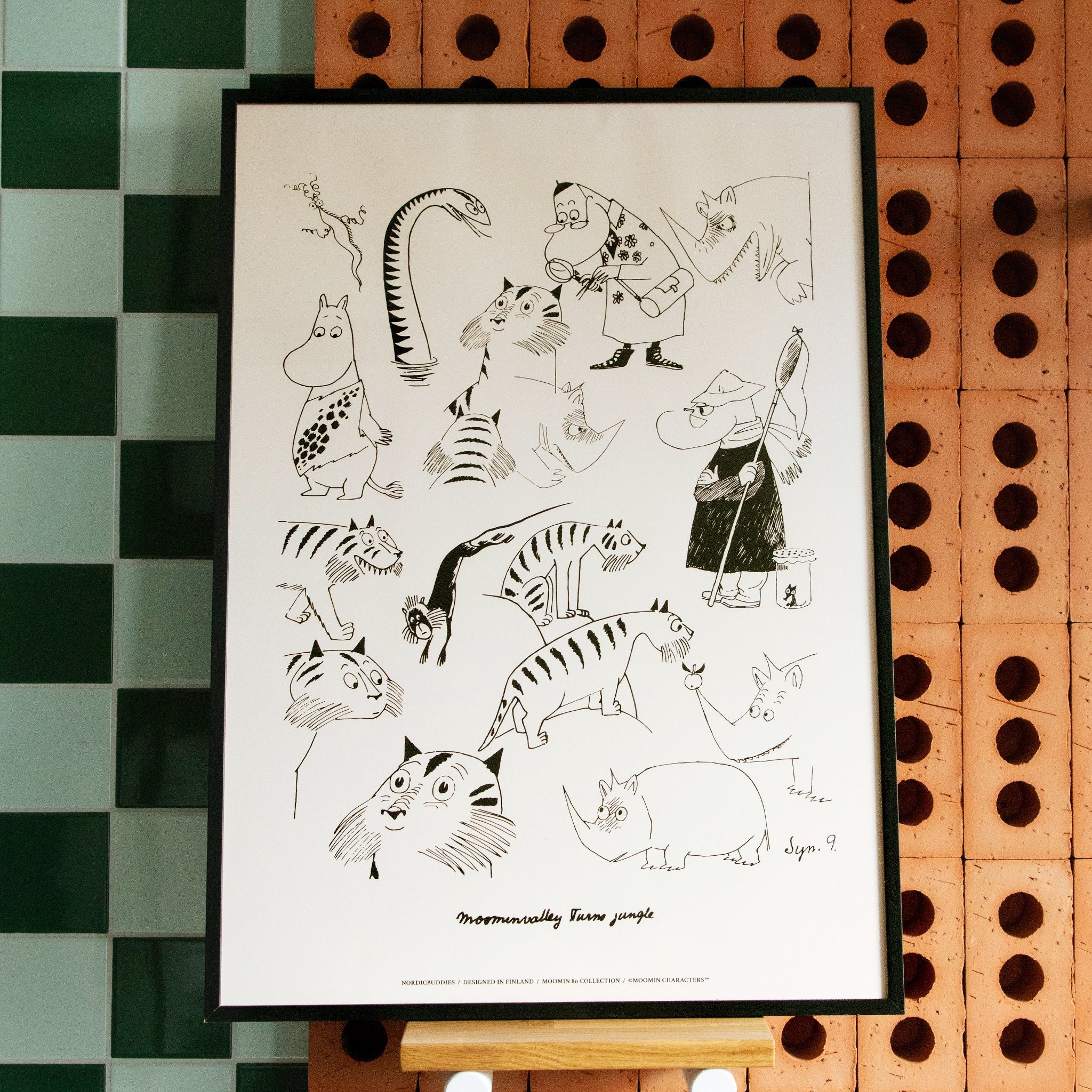 Moomin Jungle Poster, 30x40 cm