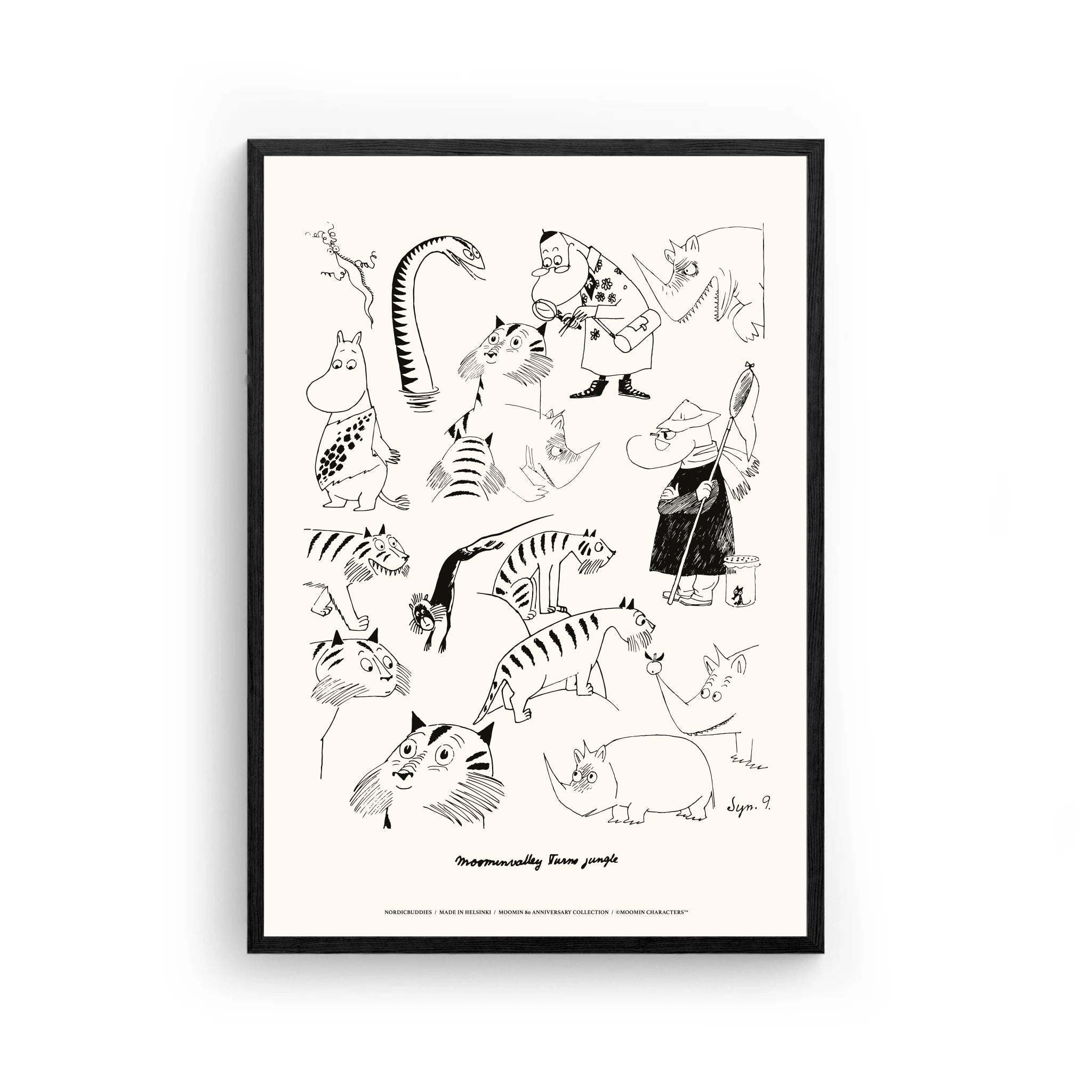 Moomin Jungle Poster, 30x40 cm