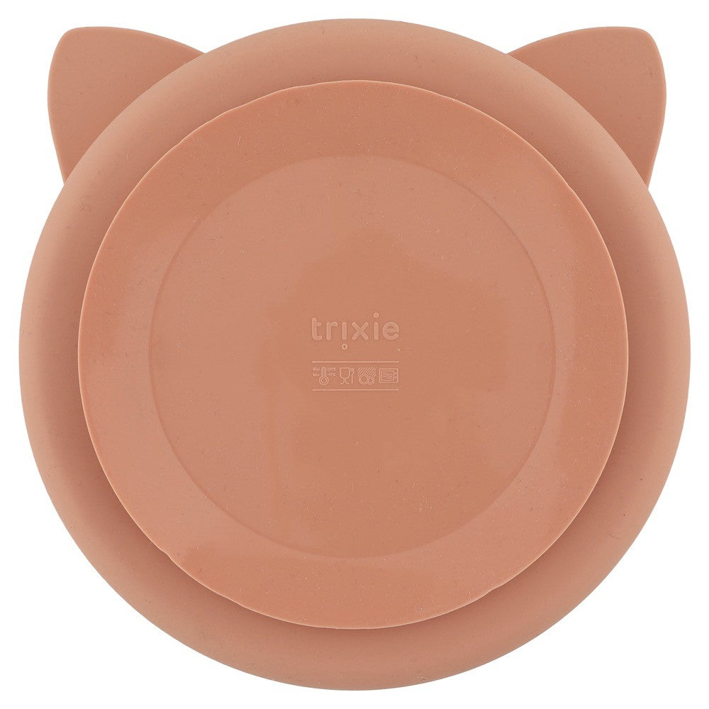 Silicone Divided Suction Plate for Kids - Mrs. Cat