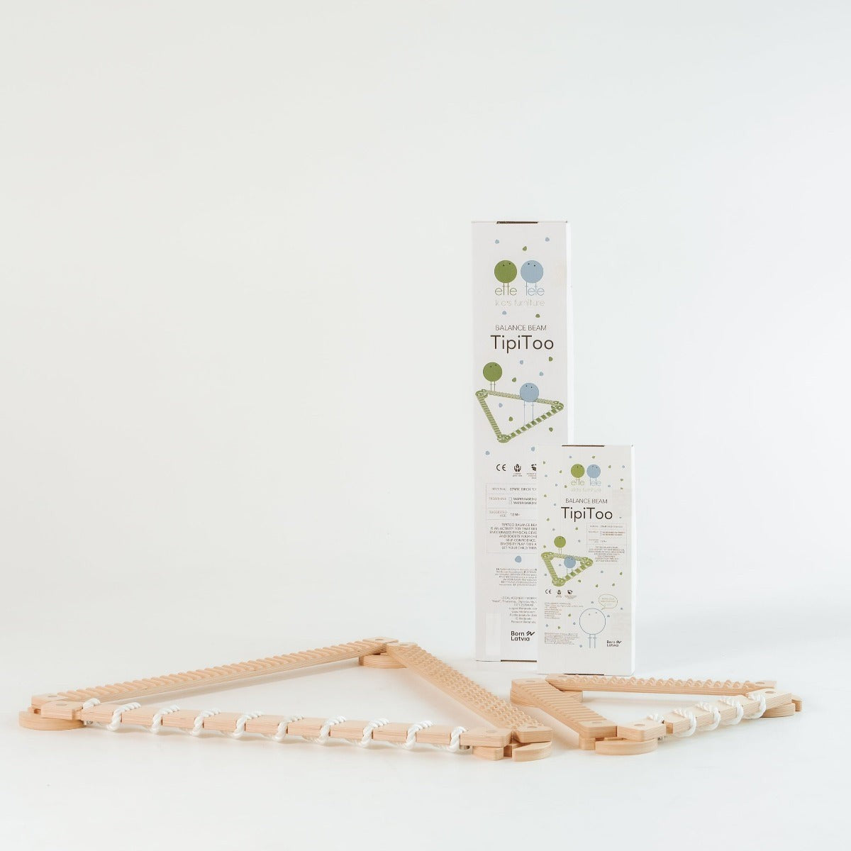 TipiToo® Large Balance Beam 3 Piece Set - White Rope