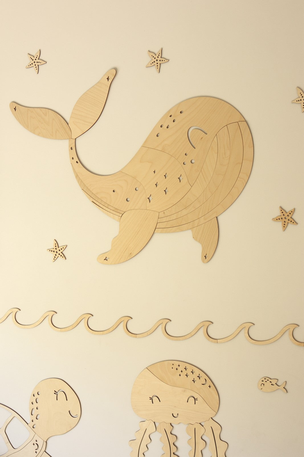 Wooden Wall Decoration - Whale