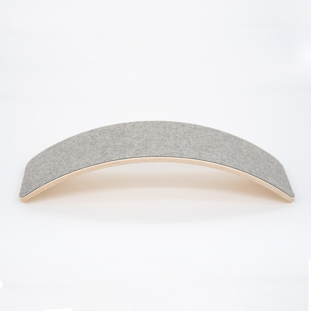 Wooden Balance Board With Grey Felt