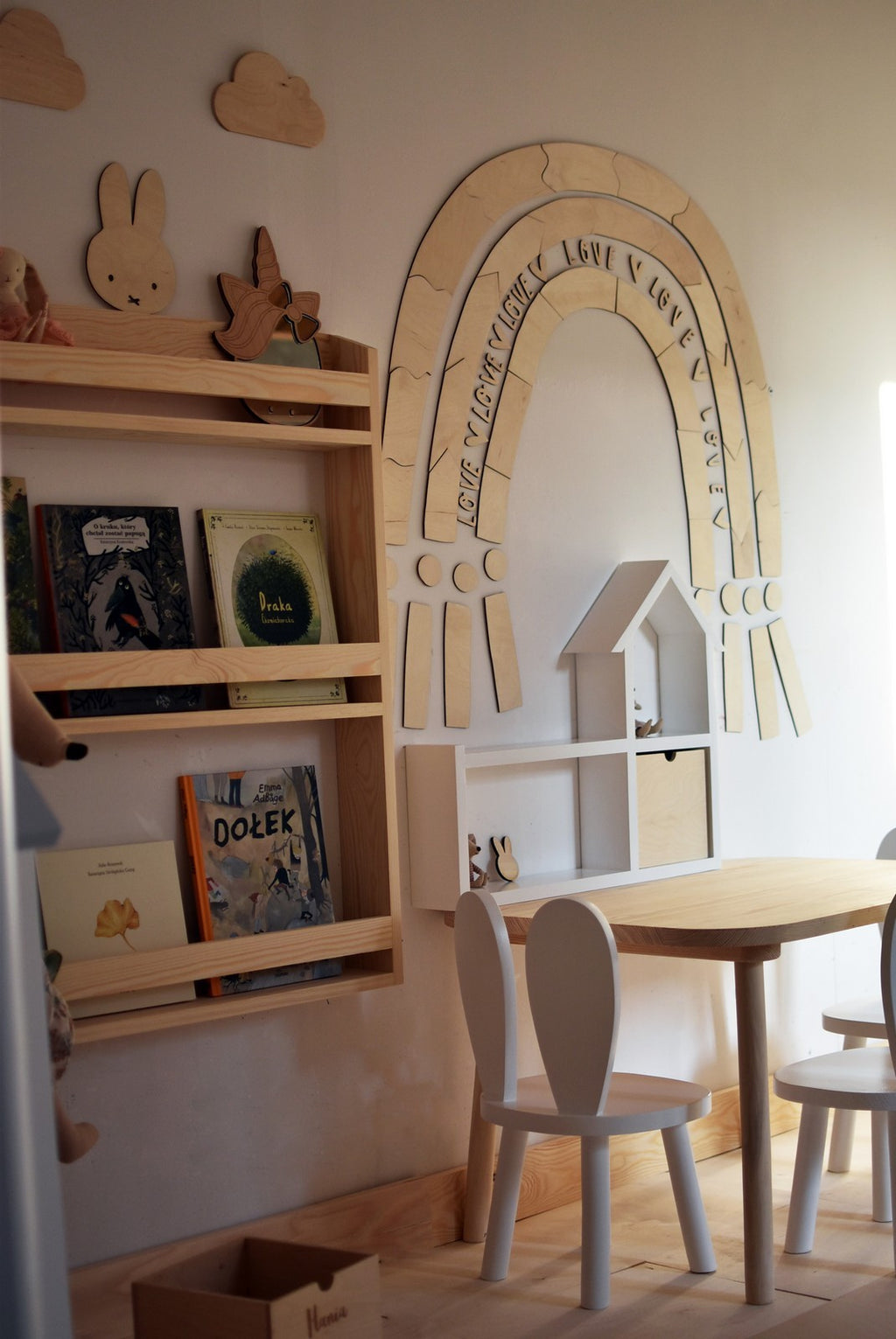 Wooden Wall Decoration - Rainbow