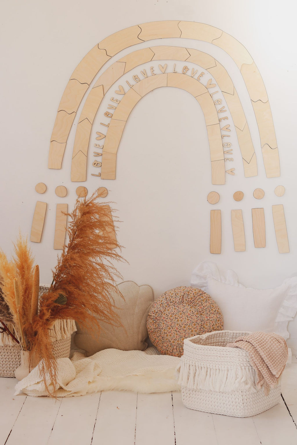 Wooden Wall Decoration - Rainbow